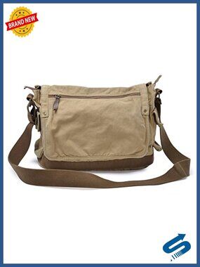 Canvas Messenger Bag Vintage Cross Body Satchel Laptop